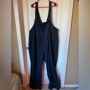 Melissa McCarthy Navy Women's Denim Overalls